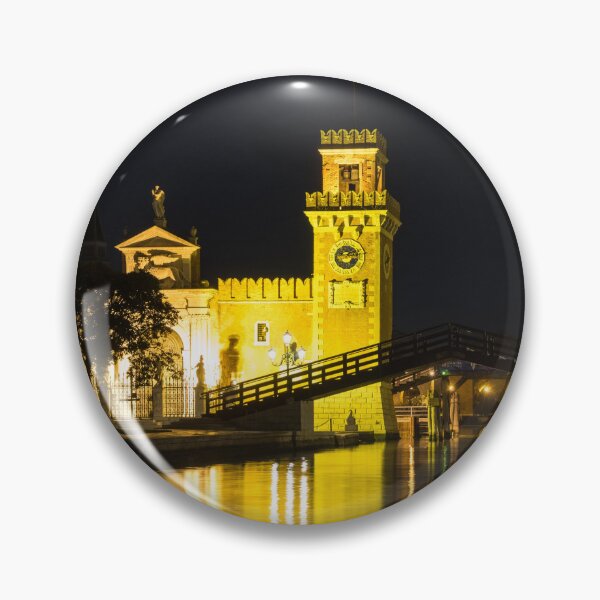 Item preview, Venice Italy Silky Midnight - Arsenale di Venezia Porta Magna Gold designed and sold by Georgia Mizuleva.