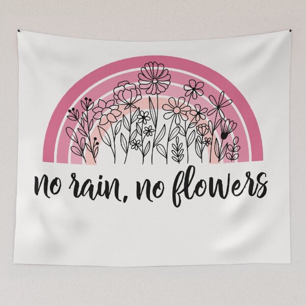 Item preview, No rain, No Flowers Rainbow designed and sold by HappyLifeCreate.