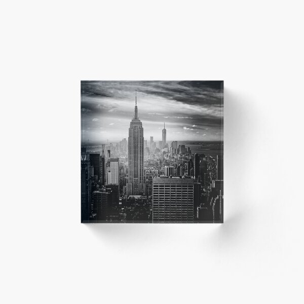 New York City Skyline Acrylic Block