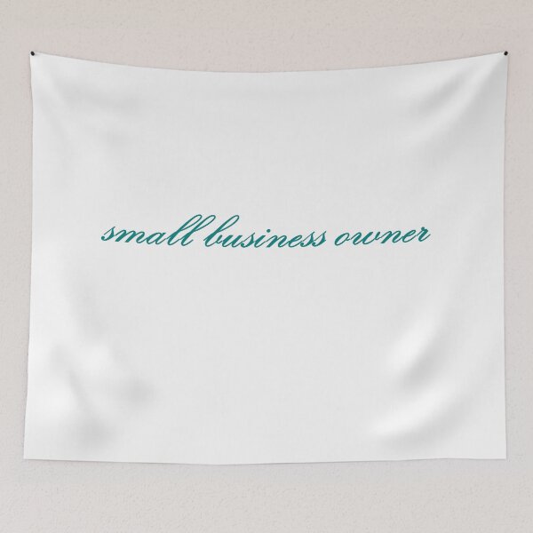 Item preview, small business owner - teal designed and sold by CreativeKari.