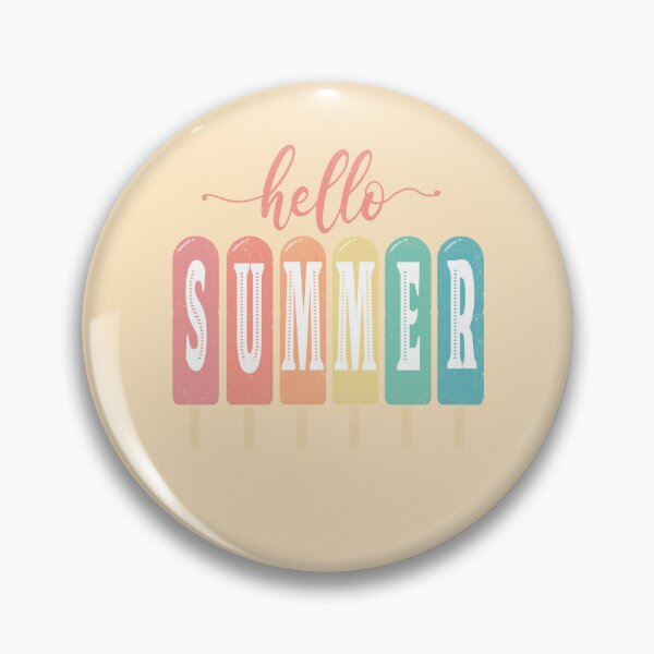 Aperçu de l'œuvre Hello Summer design d'été popsicle rétro créée et vendue par TipTopTapo.