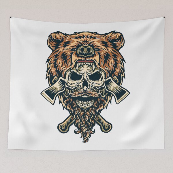 Item preview, Viking Skull Bear designed and sold by kapiks.