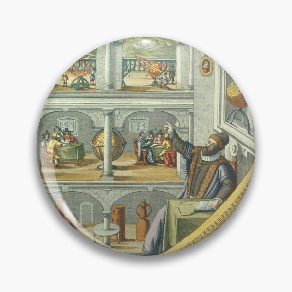 Item preview, Antique Etching Drawing of Tycho Brahe's Astronomy Observatory designed and sold by ScienceSource.