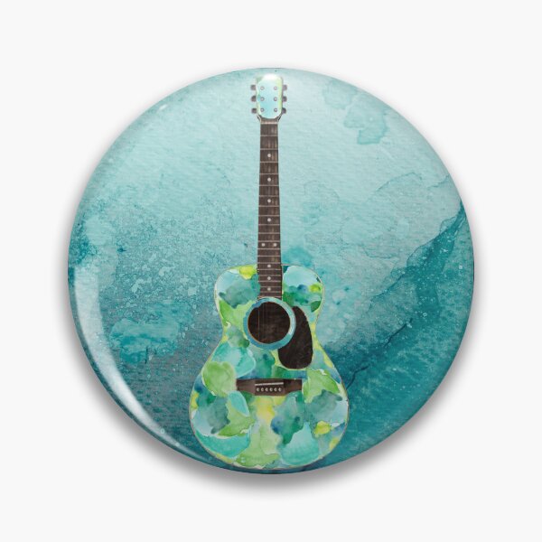Item preview, Watercolor Acoustic Guitar | Dreadnought | Designs by derickquince designed and sold by DerickQuince.