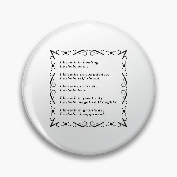 Item preview, Inhale Exhale Healing Positive Affirmations designed and sold by Inspirationmotivation.