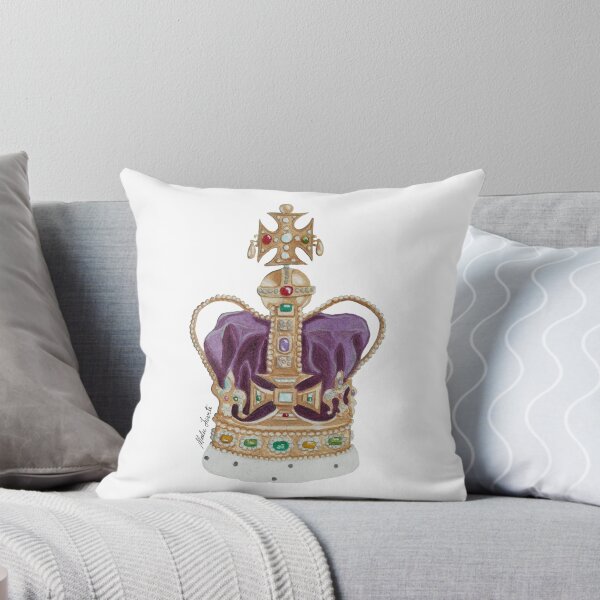 Item preview,  British Crown Illustration - Saint Edward's Crown in watercolor designed and sold by Malu-Iriarte.