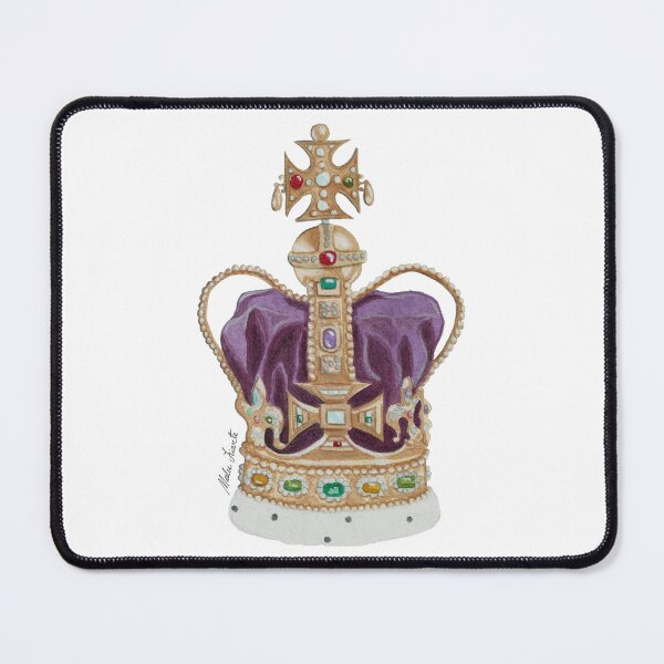 Item preview, British Crown Illustration - Saint Edward's Crown in watercolor designed and sold by Malu-Iriarte.