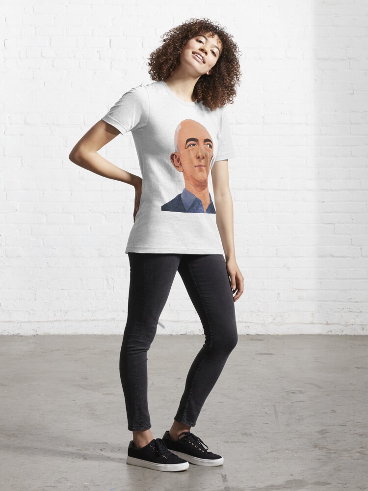 Alternate view of Jeff Bezos Cartoon Portrait Essential T-Shirt