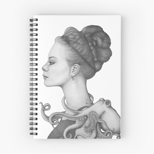 Item preview, donna profilo polpo designed and sold by SimonaLanza.