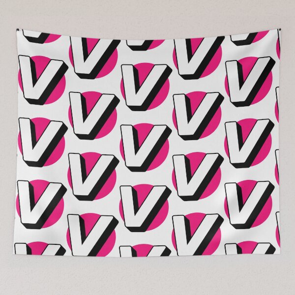 Item preview, The big V letter appear with pink Logo    designed and sold by OtakuHarajuku.