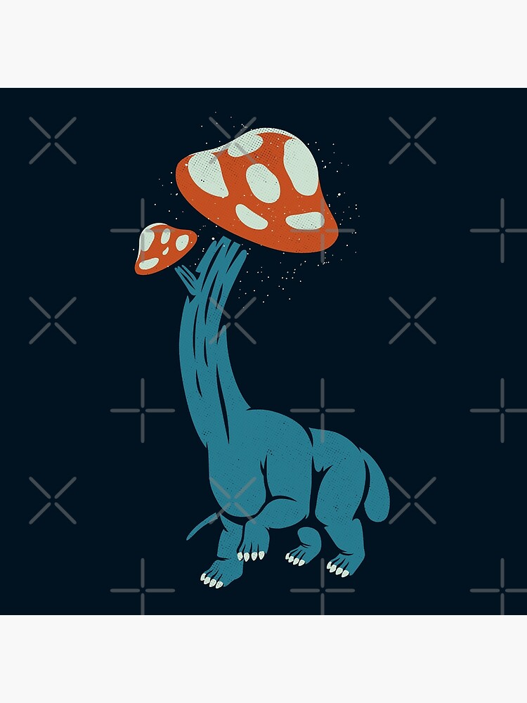 "Mushroom Dinosaur Brachiosaurus by Tobe Fonseca" Poster for Sale by