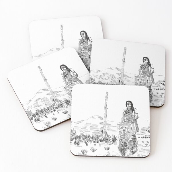 Item preview, Chichimeca with drum designed and sold by Digilogos.