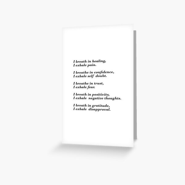 Artikel-Vorschau von Einatmen, Ausatmen - Positive Affirmationen - Stickerpack, designt und verkauft von Inspirationmotivation.
