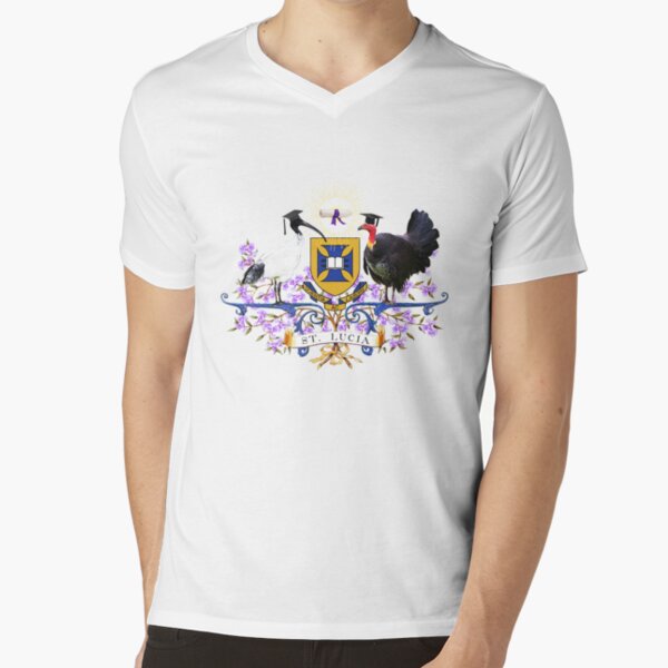 UQ Coat of Beaks #ibiswear V-Neck T-Shirt