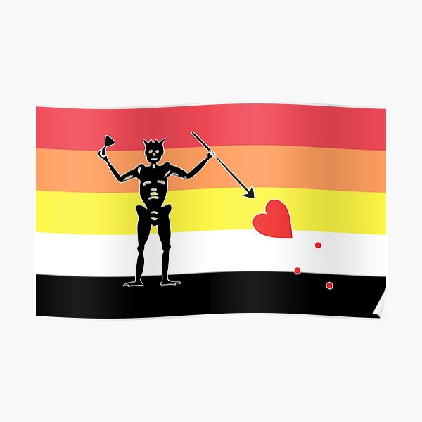 Lithosexual Pride Blackbeard Poster For Sale By Beccapaintmore Redbubble