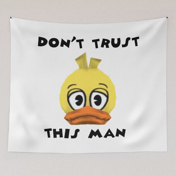 Item preview, Don't Trust This Man Duck designed and sold by TooningAround.