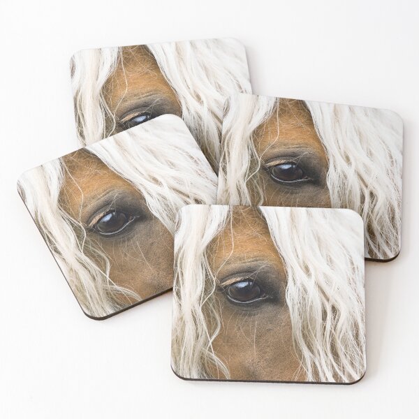 Item preview, Beautiful Closeup of Haflinger Horse Stallion Eye and Mane designed and sold by ScienceSource.