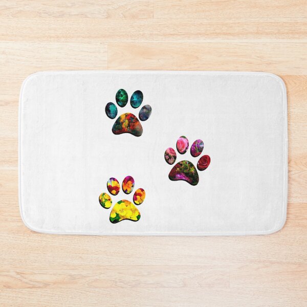 Item preview, Floral Paw Print Trio designed and sold by DonmedPro1.