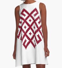 Altes nordisches Symbol A-Linien Kleid