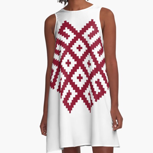 Ancient Nordic Symbol A-Line Dress