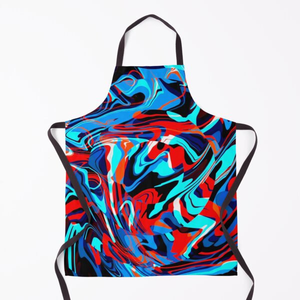 Item preview, Turquoise, Red and Blue Warp Melt designed and sold by BigTexFunkadelic.