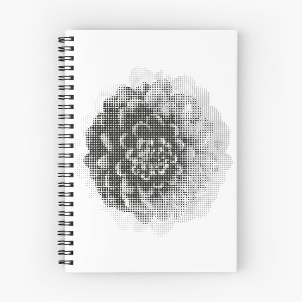 Item preview, Dotted Flower Vector Art 02 - Grayscale Printing Raster designed and sold by in-vectors.