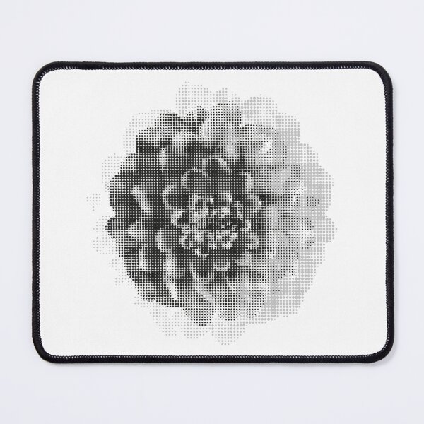 Item preview, Dotted Flower Vector Art 02 - Grayscale Printing Raster designed and sold by in-vectors.