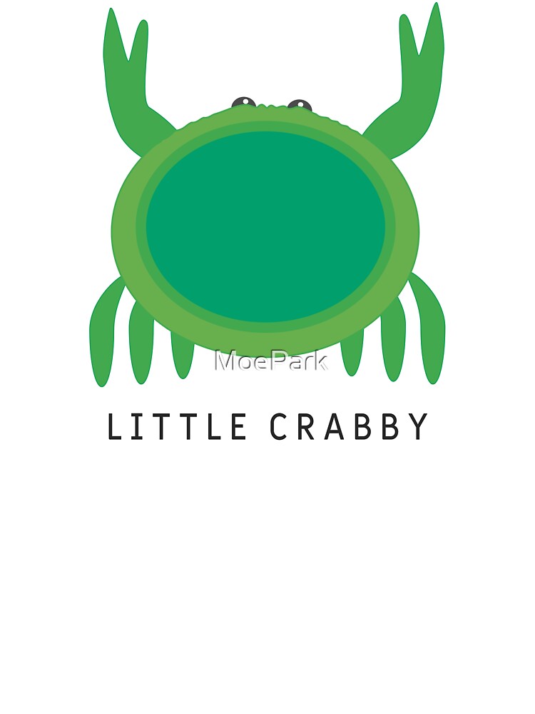 Little Crabby - Auturo the Green Pinchy Crab - Funny | Kids T-Shirt