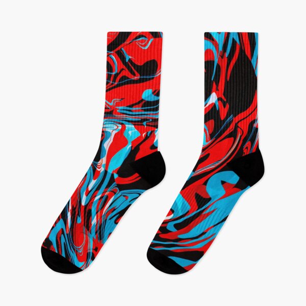Item preview, Red, Blue and Black Warp Melt designed and sold by BigTexFunkadelic.