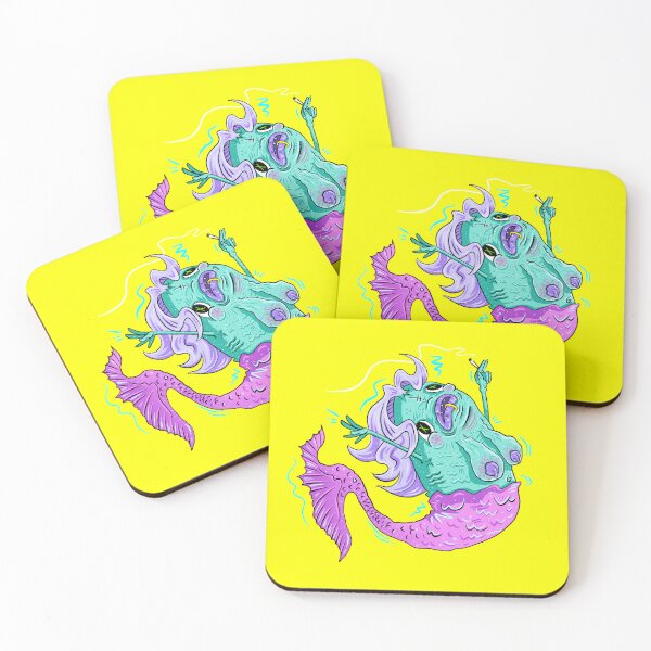 Item preview, Just Keep Swimming Smoking Mermaid designed and sold by BetterDaze.