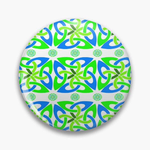 Item preview, Celtic Knot Pattern in Green and Blue designed and sold by EdwardMonet.