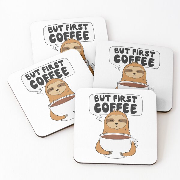 Item preview, But First Coffee - Cute Sloth designed and sold by ttttee.