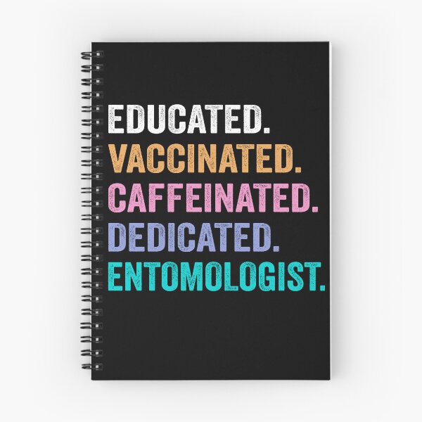 Item preview, Educated Vaccinated Caffeinated Dedicated entomologist shirt, Funny entomologist Christmas Gift designed and sold by xlnv.