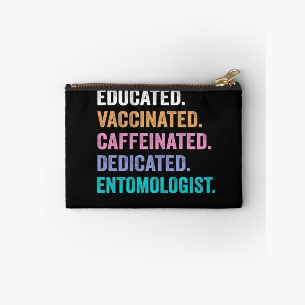 Item preview, Educated Vaccinated Caffeinated Dedicated entomologist shirt, Funny entomologist Christmas Gift designed and sold by xlnv.