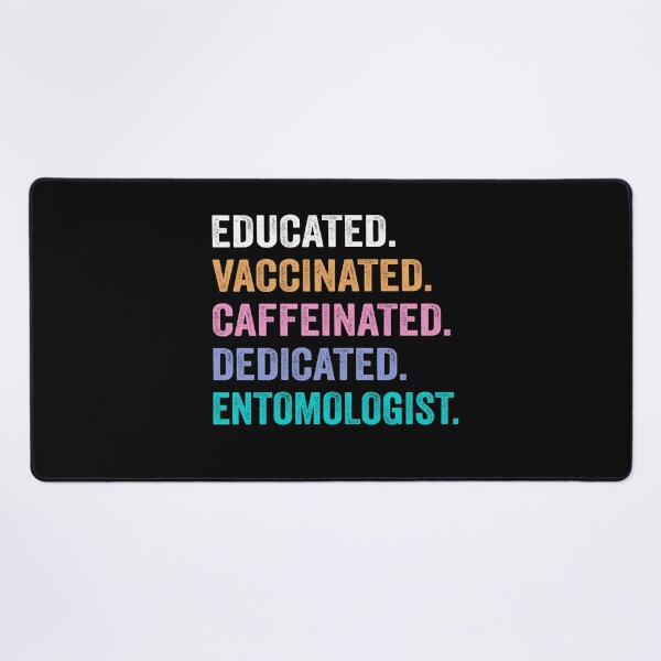 Item preview, Educated Vaccinated Caffeinated Dedicated entomologist shirt, Funny entomologist Christmas Gift designed and sold by xlnv.