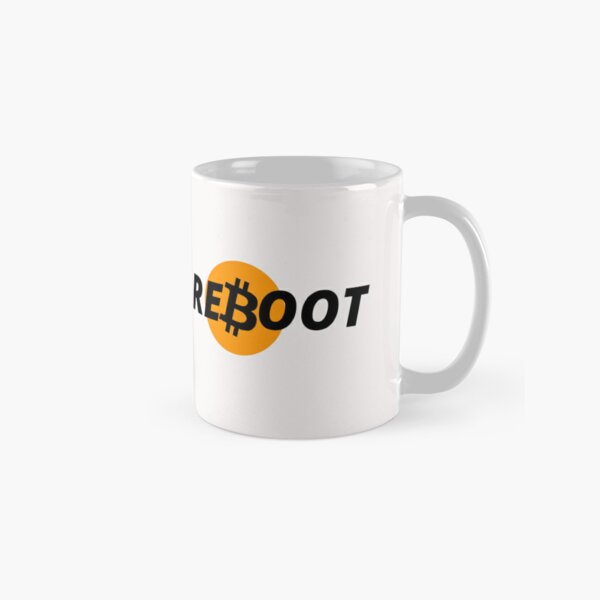 reboot - blanc - crypto bitcoin - crypto art classic mugs