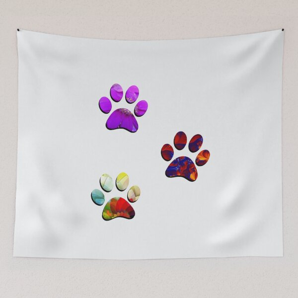 Item preview, Floral Paw Print Trio designed and sold by DonmedPro1.