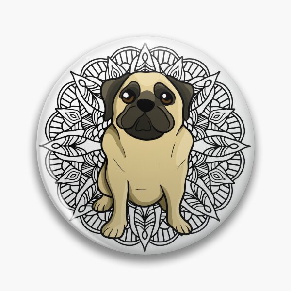 Item preview, Pug Mandala designed and sold by Ahenix.