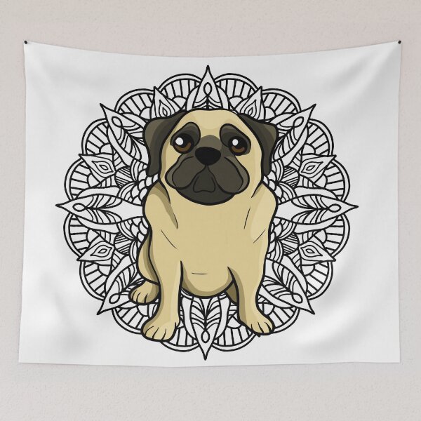 Item preview, Pug Mandala designed and sold by Ahenix.