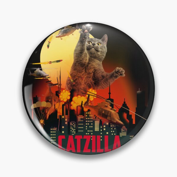 Item preview, Gato gracioso Catzilla designed and sold by TeeARTHY.