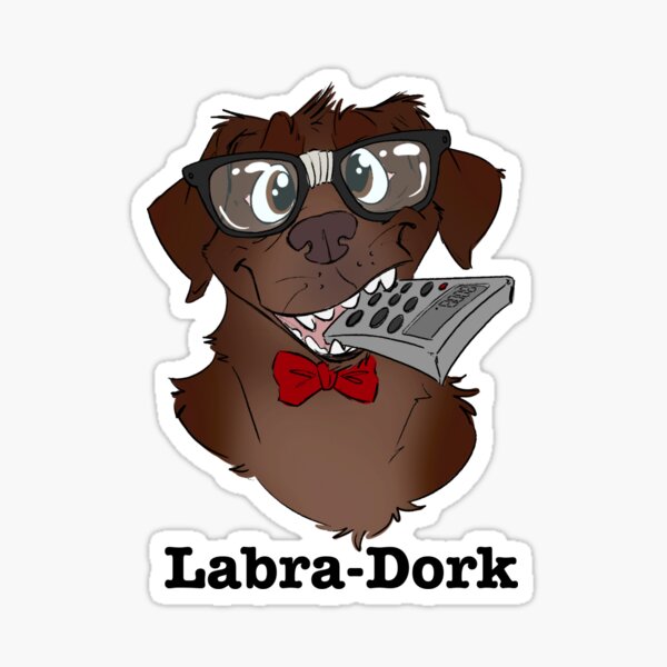 Labra-dork chocolate Sticker