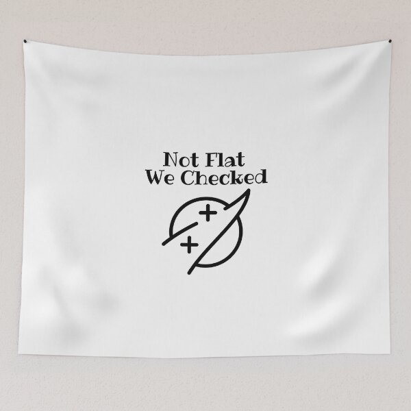 Item preview, Not Flat We Checked designed and sold by yassminishop.