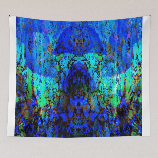 Item preview, The Blue Visitor Awaits SCIFI Abstract art work designed and sold by EdwardMonet.