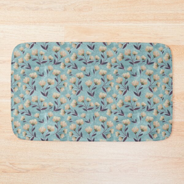 Item preview, Magnolia Teal Fresco Seamless Pattern designed and sold by Cedarrue.