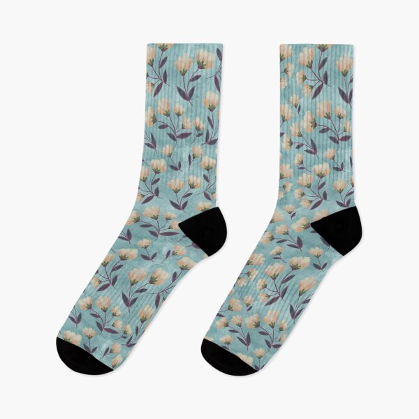 Item preview, Magnolia Teal Fresco Seamless Pattern designed and sold by Cedarrue.
