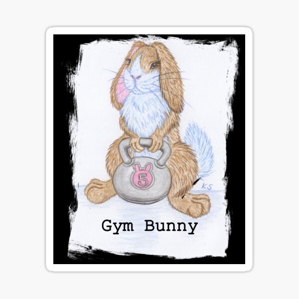 Funny Bodybuilding Gifts Bodybuilder Bunny Easter Bunnybuilder Fitness Gym  Throw Pillow, 18x18, Multicolor