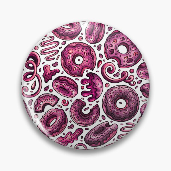 Item preview, Purple doughnut pattern designed and sold by DoodlesnPoodles.