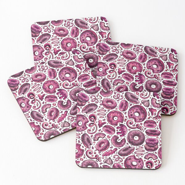 Item preview, Purple doughnut pattern designed and sold by DoodlesnPoodles.