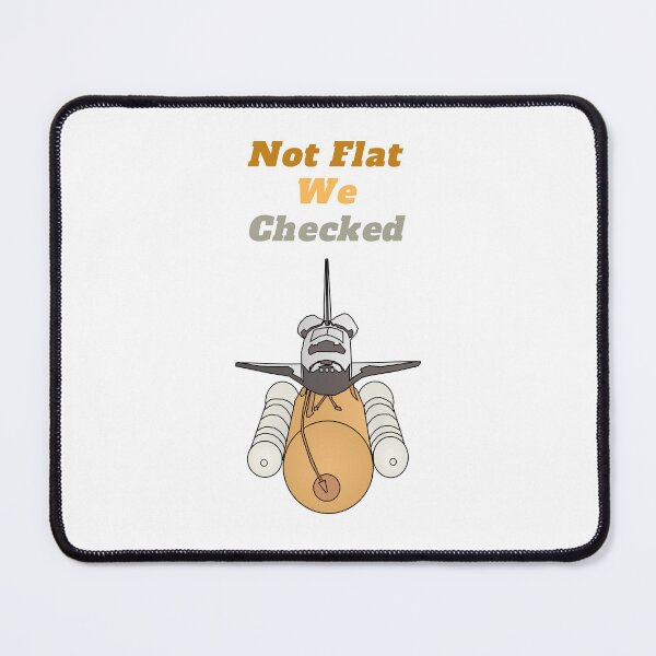 Item preview, Not Flat We Checked designed and sold by yassminishop.