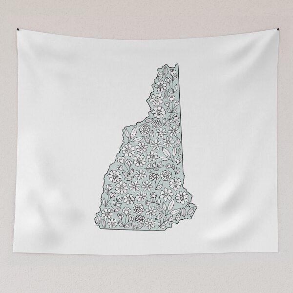 Item preview, New Hampshire Blue Flowers designed and sold by jamiemaher15.